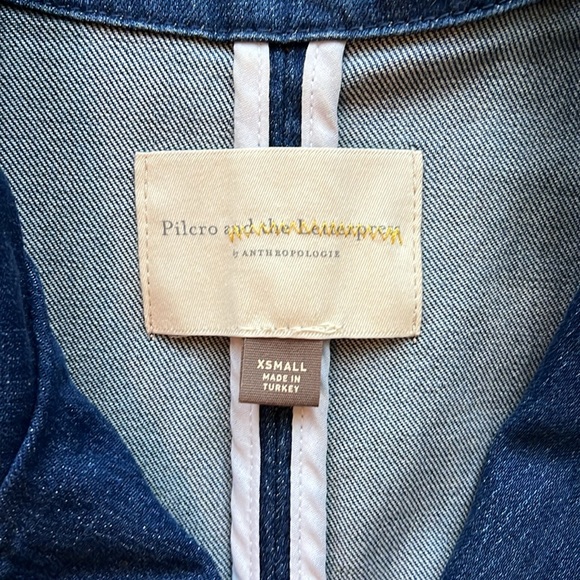 Anthro Pilcro structured denim peacoat - Picture 2 of 3